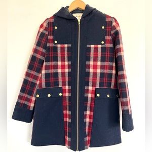 Anthropologie Madchen Plaid Coat, Size S